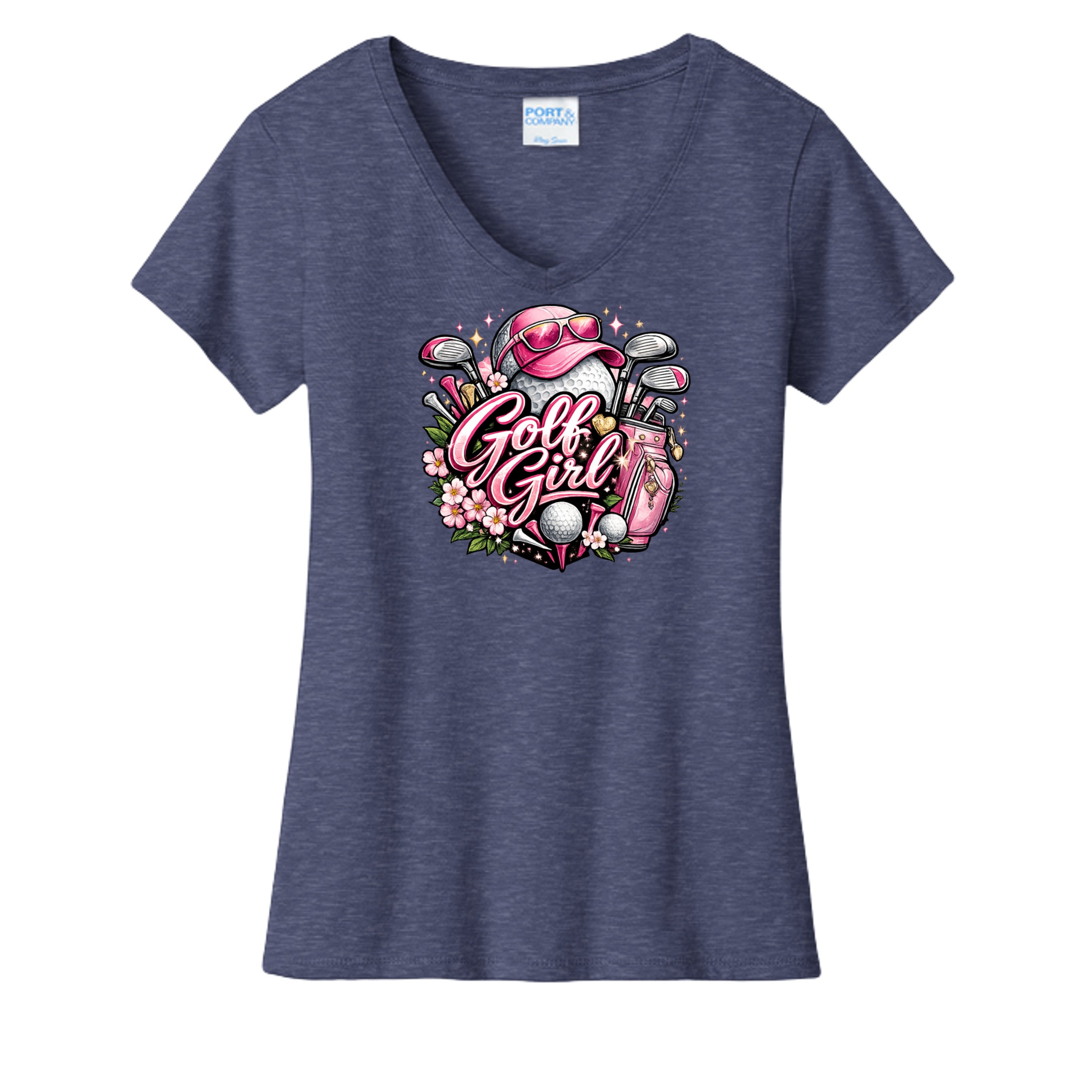 Team Navy Heather - LPC455V - FRONT